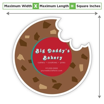Custom Cookie Magnet â€“ Heavyweight 30 mil | 20â€“24.99 sq in with Full Color Imprint