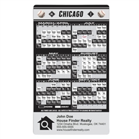 Chicago Baseball Magnet | Custom 20 Mil Black/White 3.5x6 | Full Color Imprint