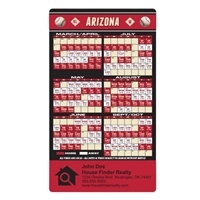 Custom Arizona Baseball Magnet | 3.5" x 6", 25 Mil Schedule Promo with Full Color Imprint