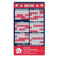 Boston Baseball Schedule Magnet 25 Mil | Custom Full Color Imprint Sports Magnet
