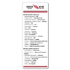 Custom Flight Checklist Magnet 3.25x8.25 | Outdoor TUFF MAG with Full Color Imprint