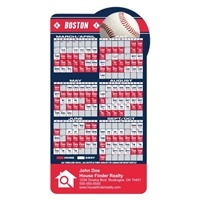 Boston Baseball Schedule Magnet - 20 Mil | 3.875" x 7.25" Custom Full Color Imprint