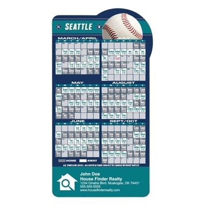 Seattle Baseball Schedule Affordable Magnet | 20 mil Custom Full Color Imprint