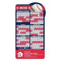 Boston Baseball Schedule Magnet | 25 Mil 3.875" x 7.25" Custom Full Color Imprint Promo
