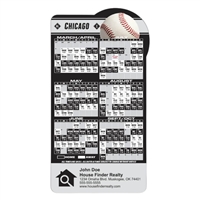 Chicago Baseball Magnet 3.875" x 7.25" | 25 Mil Custom Full Color Imprint MLB Schedule