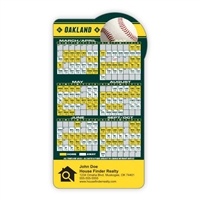 Baseball Fan Magnet | 25 mil MLB Schedule with Custom Full Color Imprint