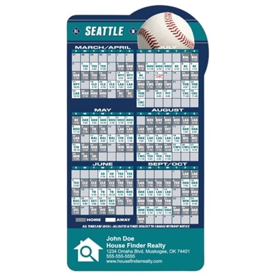 Seattle Baseball Schedule Magnet | Custom 2025 Promo with Full Color
