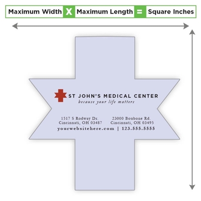 Custom Die-Cut Magnet | 30 mil, Laminated 30â€“39.99 sq in with Full Color Imprint