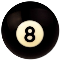 Outdoor Pool Ball Magnet â€“ 6.5" Round â€“ 30 mil TUFF MAG | Full Color Imprint