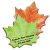 Personalized Leaf Sticky Notes | 100 Sheet Custom Full Color Imprinted Pads