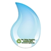 Branded Water Drop Adhesive Notes | 25 Sheet Custom Full Color Imprinted Pads
