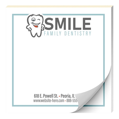 Custom 3x3 Sticky Notes | 50-Sheet Promotional Notepad with Full Color Imprint