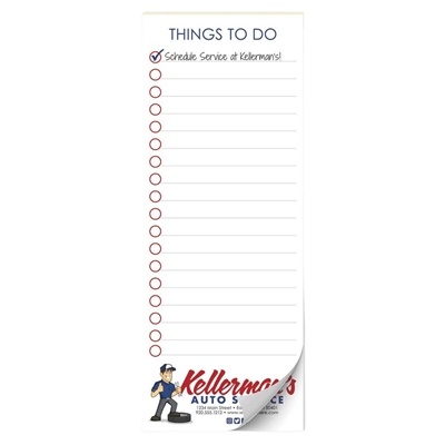 Custom 4.25x11 Sticky Notes | 50-Sheet Full Color Pads