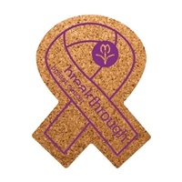 Custom Awareness Ribbon Cork Coasters | Eco-Friendly Promotional Products