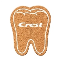 Custom Tooth Cork Coasters | Eco-Friendly Promotional Coasters for Dental Offices