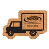 Box Truck Cork Coasters | Custom Eco-Friendly Coasters for Transportation