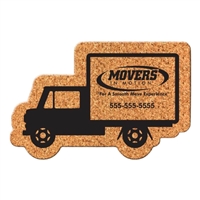 Box Truck Cork Coasters | Custom Eco-Friendly Coasters for Transportation