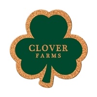 Shamrock Cork Coasters | Custom Eco-Friendly Coasters for St. Patrick's Day