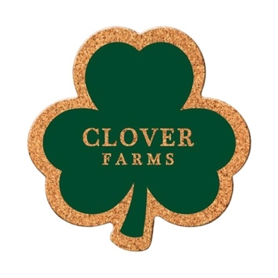 Shamrock Cork Coasters | Custom Eco-Friendly Coasters for St. Patrick's Day
