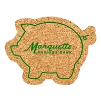 Piggy Bank Cork Coasters | Custom Coasters for Financial Promotions