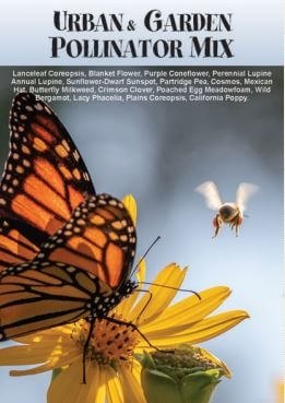 Urban & Garden Pollinator Mix Custom Printed Seed Packets
