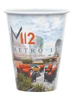 Custom Paper Hot Cup 12oz | Single Poly | Promotional Drinkware