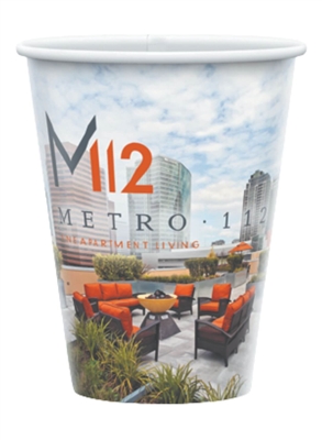 Custom Paper Hot Cup 12oz | Single Poly | Promotional Drinkware