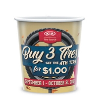 Custom T2 Paper Container 12oz | Single Poly | Promotional Drinkware