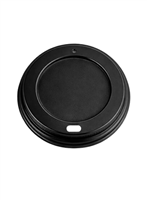 Black Thermo-Formed Coffee Cup Lids 12oz â€“ Case of 1000 | Sustainable Disposable Lids