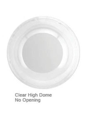 High Dome Lid with No Opening for 8oz Tall Cup | Case of 1000