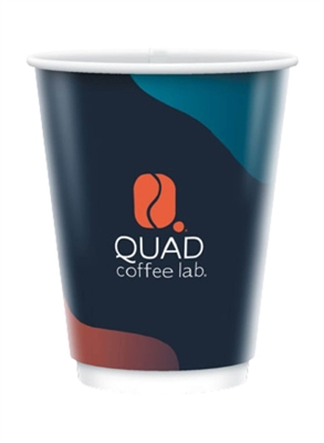 Matte Double Wall Plastic-Free Paper Cup 12oz | Compostable & Insulated