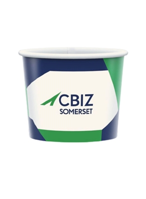 Plastic-Free Paper Container 8oz VANISH | Eco-Friendly, Biodegradable, Customizable