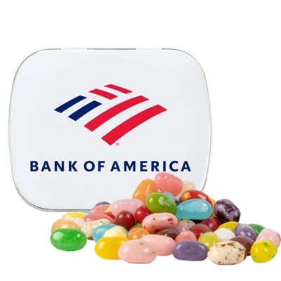 Domed Tin Jelly Belly | Custom Full Color Imprinted Jellybeans