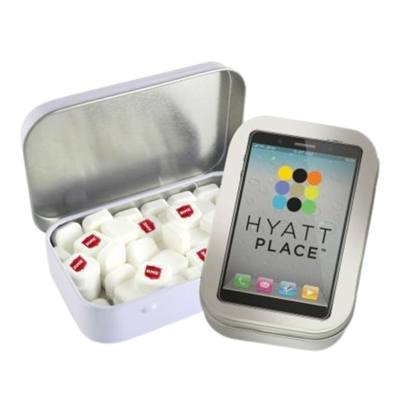 Custom Rectangular Tin Square Mints | Full Color Promotional Mints