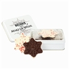 Keepsake Gift Tin with Snowflake Peppermint Bark | Custom Holiday Corporate Gifts