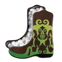 Green Cowboy Boot Mint Tin | Custom Full Color Promotional Mints