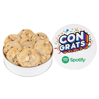 Fresh Beginnings Small Double Chip Cookie Tin | Custom Branded Gift