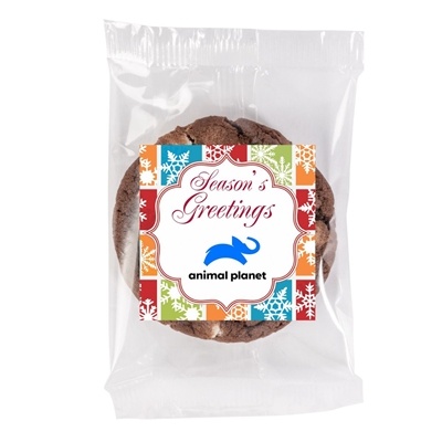 Fresh Beginnings Individually Wrapped Chocolate Double Chip Cookie | Custom Promotional Gift