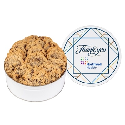 Fresh Beginnings Oatmeal Raisin Cookie Tin | Custom Branded Gift