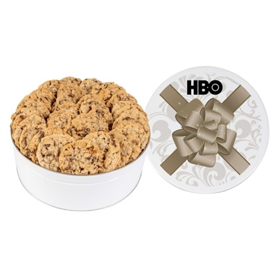 Fresh Beginnings Large Oatmeal Raisin Cookie Tin | Custom Branded Gift