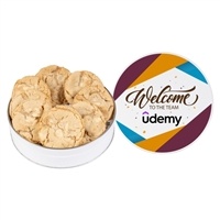 Fresh Beginnings Small Macadamia Nut Cookie Tin | Custom Branded Gift
