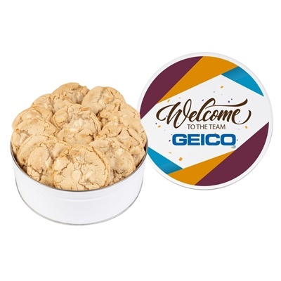 Fresh Beginnings Macadamia Nut Cookie Tin | Custom Branded Gift