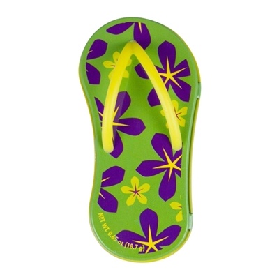 Floral Green Flip Flop | Mint Tin Peppermint | Custom Full Color Promotional Mints