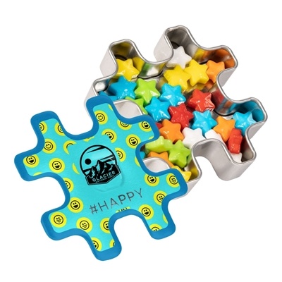 Hashtag Tin | Dextrose Stars | Custom Full Color | Promotional Tin
