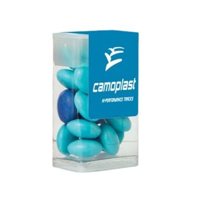 Mini Flip Top Tube | Imprinted Chocolate Buttons | Custom Full Color Promotional Tube