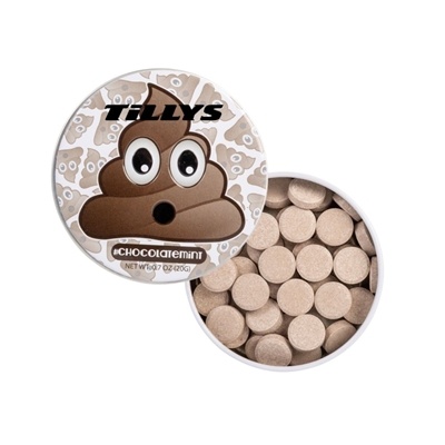 Poop Emoji Tin | Chocolate Mints | Custom Full Color Promotional Tins
