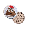 Santa Poop Emoji Tin | Chocolate Mints | Custom Holiday Promotional Tins
