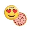 Heart Eyes Emoji Tin | Strawberry Mints | Custom Full Color Promotional Tins