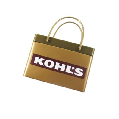 Gold Shopping Bag Mint Tin | Custom Full Color Promotional Mints