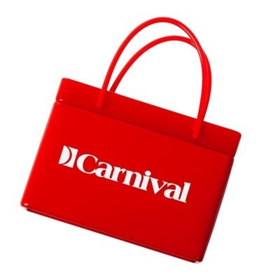 Red Shopping Bag Mint Tin | Custom Full Color Promotional Mints